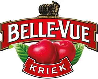 Kriek Belle-Vue lambic beer logo with its traditional red styling.